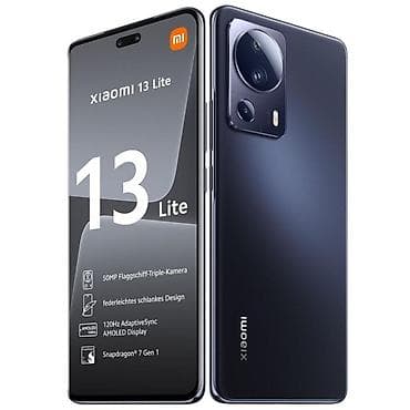 mi 10 lite: Xiaomi, 13 Lite, Б/у, 256 ГБ, цвет - Черный, 1 SIM — 1