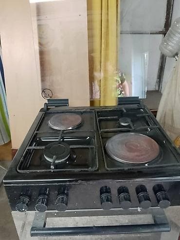 духовой шкаф: Комбинированная плита, Б/у, Напольная, Механическая — 2