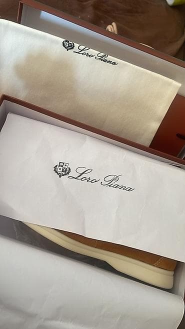 Жеке буюмдар: Лоферлер, 37.5, 38, Loro Piana, Жаңы, түсү - Күрөң — 2