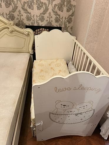pettee bear: Детская кроватка-колыбель для новорождённого с маятниковым механизмом — 1