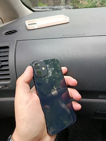 iphone 12 minu: IPhone 12 mini, Б/у, 128 ГБ, Black Titanium, Чехол, 89 % — 2