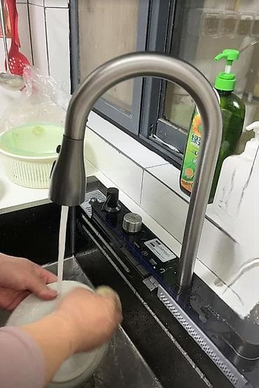 многофункциональная мойка: Кухонная мойка, Врезной способ установки, Материал: Металл, Размер: 75 x 45 см — 5