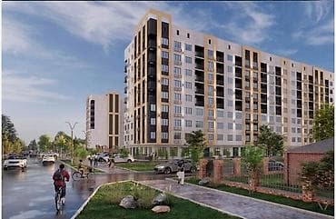 Квартиры: 1 комната, 41 м², Дордой Моторс рынок Элитка, 4 этаж, ПСО (под самоотделку) — 3