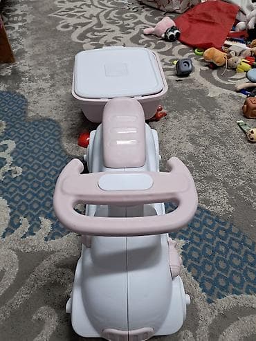 Игрушки: Каталка-машинка для детей с прицепом-контейнером - Тип — 4