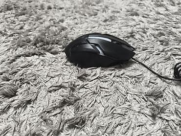 игровая мышь: Светящаяся USB-проводная мышь с эргономичным дизайном, черным корпусом — 2