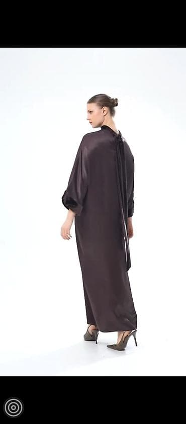 жилетка mango: Платье TARA exclusive - Длина макси, свободный прямой силуэт - — 3