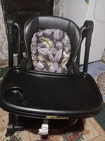 Стульчик для кормления, Б/у, Skillmax, Пластик, Другой вид, цвет - Черный