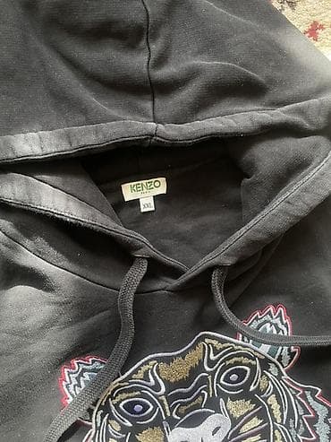 red centr: Худи Kenzo Paris Tiger - Оригинальный чёрный худи с фирменной — 4