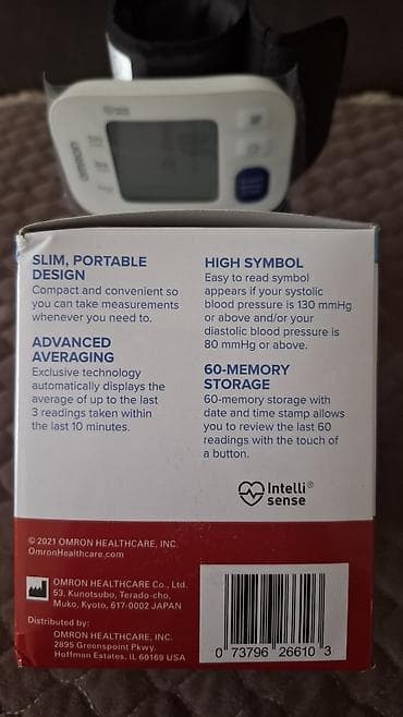 тонометров: Тонометр на запястье OMRON 3 Series Wrist (Blood Pressure Monitor) - — 3