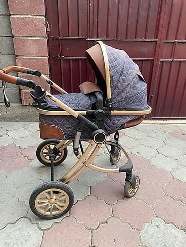 продаю красовки: Коляска, Другой бренд, цвет - Золотой, Б/у — 3