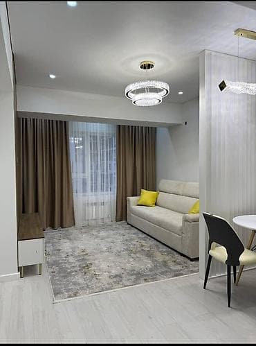 Батирлер: Студия, 46 м², Туңгуч мкр Элитка, 9 кабат, Евро оңдоо — 9