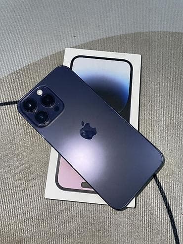 айфон 14 про макс черный: IPhone 14 Pro Max, 256 ГБ, Deep Purple, Коробка, 100 % — 1