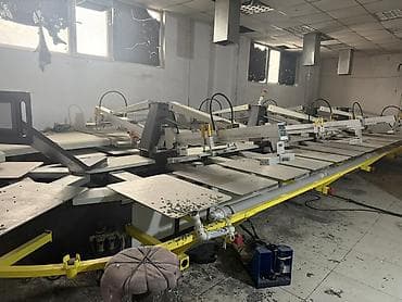 Оборудование для типографии: Ручной карусельный трафаретный станок для шелкографии - Тип — 5