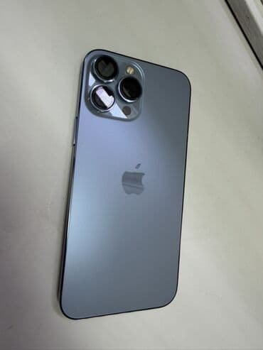 IPhone 13 Pro Max, Б/у, 128 ГБ, Синий, Кабель, Коробка, 75 %
