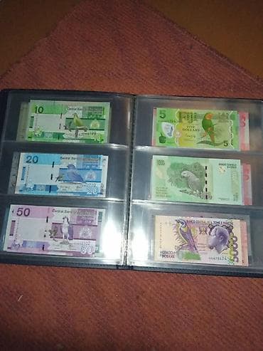 сувенирные деньги: Коллекционный альбом с иностранными банкнотами 63 банкноты+ альбом - — 7