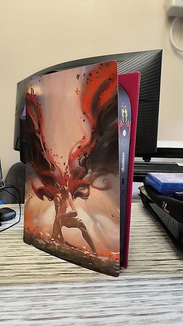 PlayStation 5 Fat,в идеальнейшем состоянии, красные панели +виниловая at lalafo.kg PlayStation 5 Fat,в идеальнейшем состоянии, красные панели +виниловая