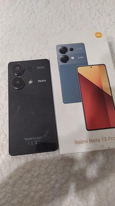core i9: Redmi, Redmi Note 13 Pro, Б/у, 256 ГБ, цвет - Черный, 2 SIM — 2