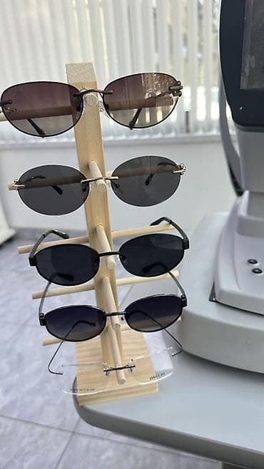 винтажные очки: Солнцезащитные очки очки, Унисекс, Прямоугольные, Линзы поляризованные — 4