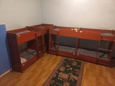 кубики для детей: Балдар үчүн эки ярустуу, Колдонулган, ЛДСП, түсү - Күрөң — 1