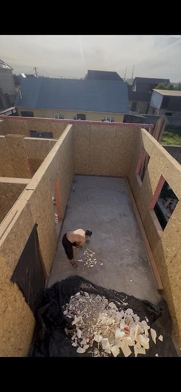 solutions elementary: Каркасно-панельный дом из SIP/OSB в процессе строительства. - Стены — 4