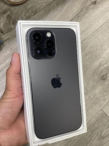 iphone ix: IPhone 14 Pro Max, Б/у, 128 ГБ, Черный, Коробка, 95 % — 1