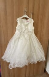 домашние вещи: Детское платье, цвет - Белый, Б/у — 8