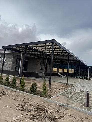 сандык тор: Навес, Другая форма, Металл, Поликарбонат, Установка — 3