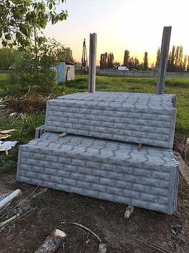 кирпич: Секции и столбы для бетонного евро-забора - Материал: армированный — 1