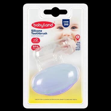 резиновая игрушка: Детская пальчиковая Зубная щетка Babyland Рубрики: зубная щетка для — 1