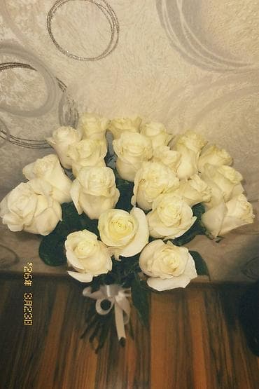 жилет военный: Голландские розы,длина 1 метр,21 штук - Классические белые розы с — 2