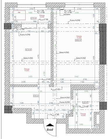 Квартиры: 1 комната, 48 м², Индивидуалка, 8 этаж, ПСО (под самоотделку) — 7
