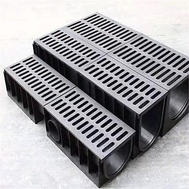 Водоотводный лоток, Для частного дома, Прямоугольный, Новый