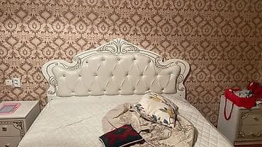 Спальный гарнитур, Двуспальная кровать, цвет - Белый — 4