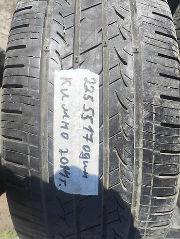 Шины 225 / 55 / R 17, Лето, Б/у, 1 шт, Легковые, Kumho
