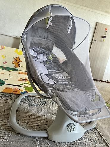 барбер кресла: Coolbaby кроватка есть датчик плача и 5режимов укачивания, а так же — 3