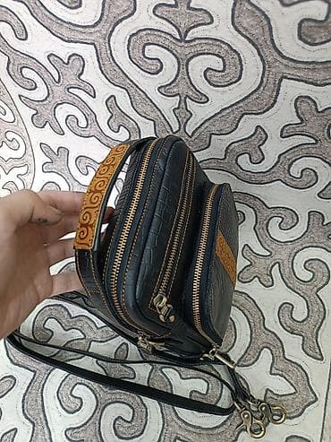 apple whatch 6: Барсетка, Материал: Натуральная кожа, Застежка на молнии, Новый — 7