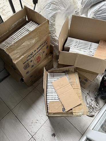 понель: Декоративная панель/плитка под слоистый камень (белый/светло‑серый) - — 4