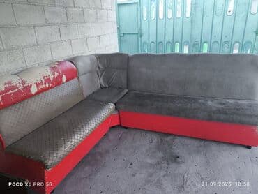 гостиный гарнитур: Комплект мягкой мебели, цвет - Красный — 1