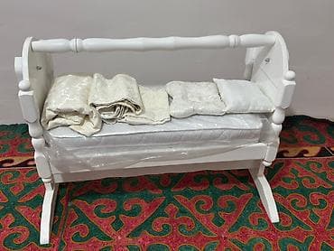 Люльки: Люлька, Колыбель, Дерево, цвет - Белый — 3