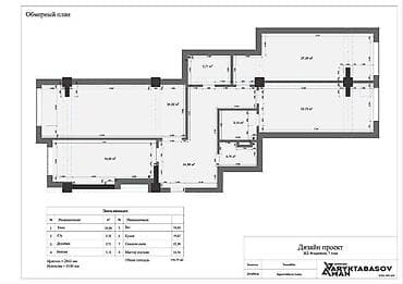 3 бөлмө, 149 м², Элитка, 14 кабат, Даяр ПСО (өзү оңдоп түзөтүп бүтүү үчүн) — 1
