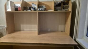 Парта, Б/у, Парта трансформер, Детская, Дерево, Самовывоз, цвет - Бежевый