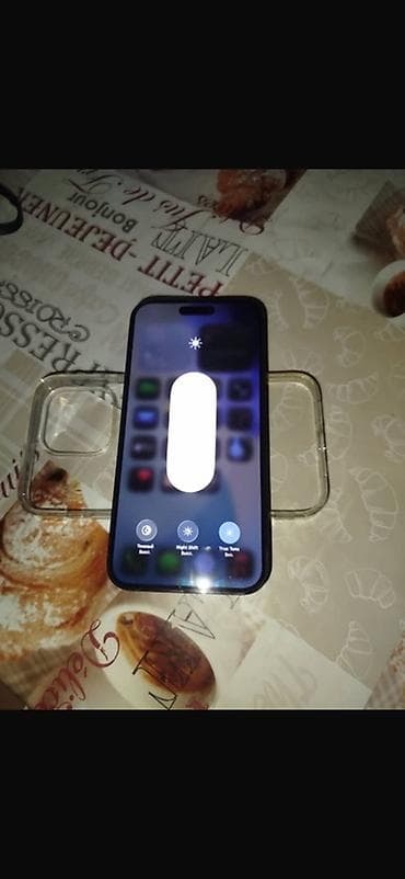 mini mac: IPhone 14 Pro Max, Б/у, 256 ГБ, Deep Purple, Чехол, 79 % — 4