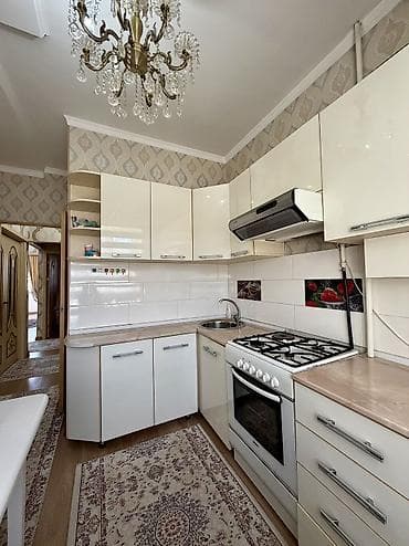 квартира в токмок: 3 комнаты, 66 м², 105 серия, 3 этаж, Евроремонт — 9