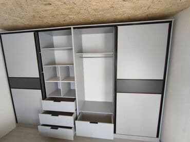 Шкафтар: Буйрутма эмеректер, Отургучтар, Ашкана гарнитурасы, Үстөл — 2