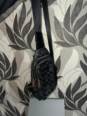 Аксессуары: Поясная сумка, бананка, Coach, Материал: Искусственная кожа, Унисекс — 5