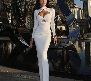 платье с паетками: Вечернее платье, Трикотаж, Без рукавов, С пайетками, Стандарт — 4