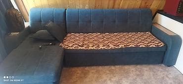 купить кухонный гарнитур бу бишкек: Гарнитур для зала, Диван, Ткань, текстиль, цвет - Синий — 1