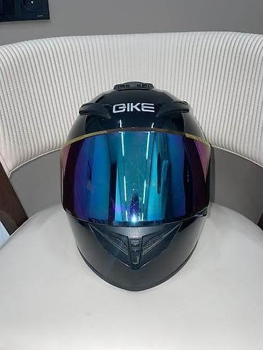 зашитный очки: Продаю GIKE шлем новый 
Размер: L
Цвет визера: хром состояние хорошая — 4