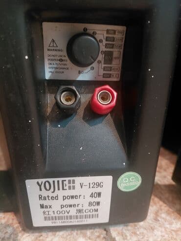 купить акустические колонки в бишкеке: Комплект для звукового оповещения/музофона: усилитель и пара — 5