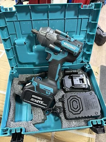 Үй жана бакча: Аккумуляторный ударный гайковерт BOSSFORCE 24V в кейсе. Комплектация — 1